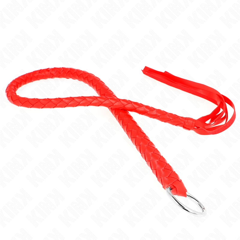Kink - Fouet Serpent Avec Anneau Rouge 65 Cm